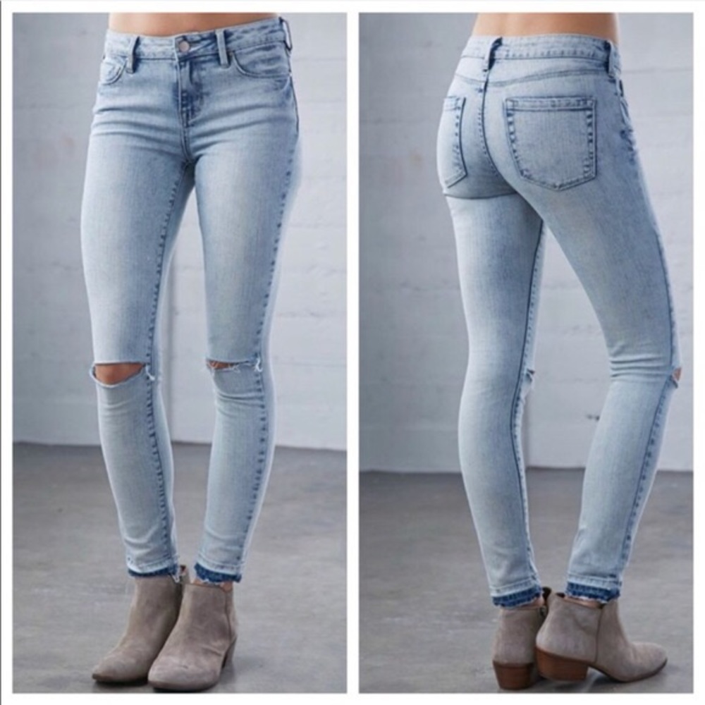 Bullhead Mid Rise Skinniest Ankle Jeans